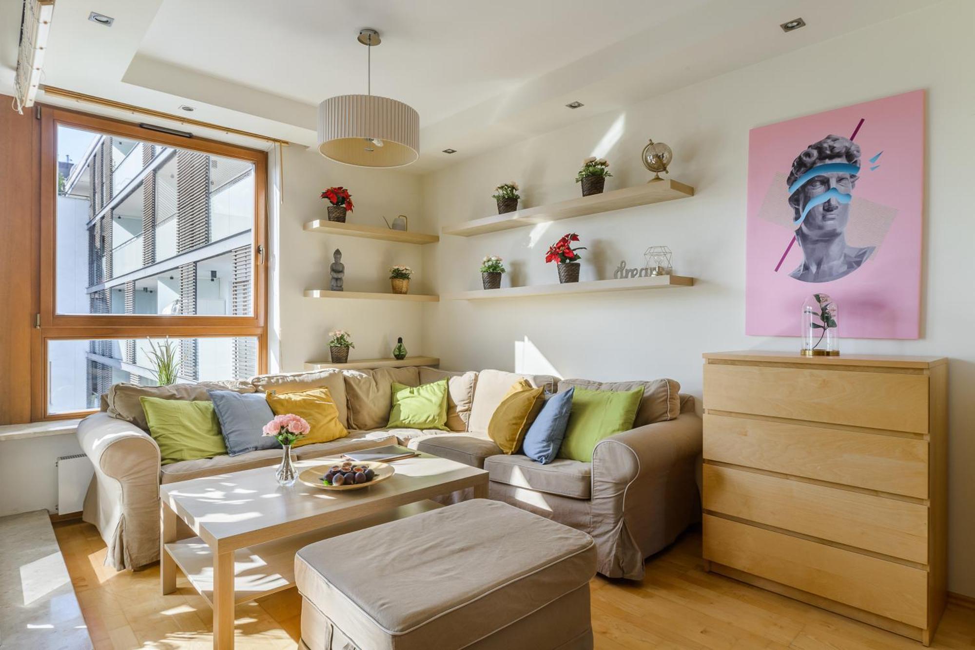 Lumina Apart With A Large Balcony Near Presidential Palace And River Warschau Exterior foto